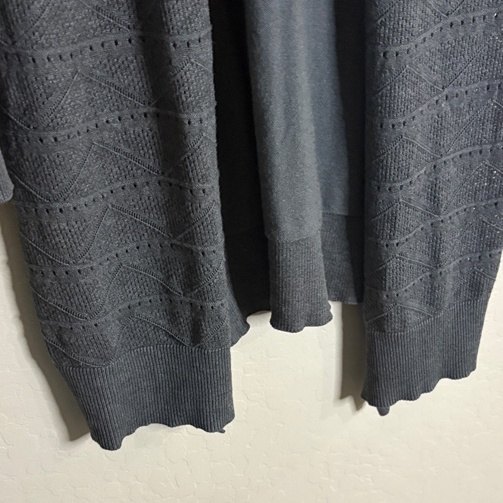 Gray Open-Front Cardigan - Picture 8 of 11